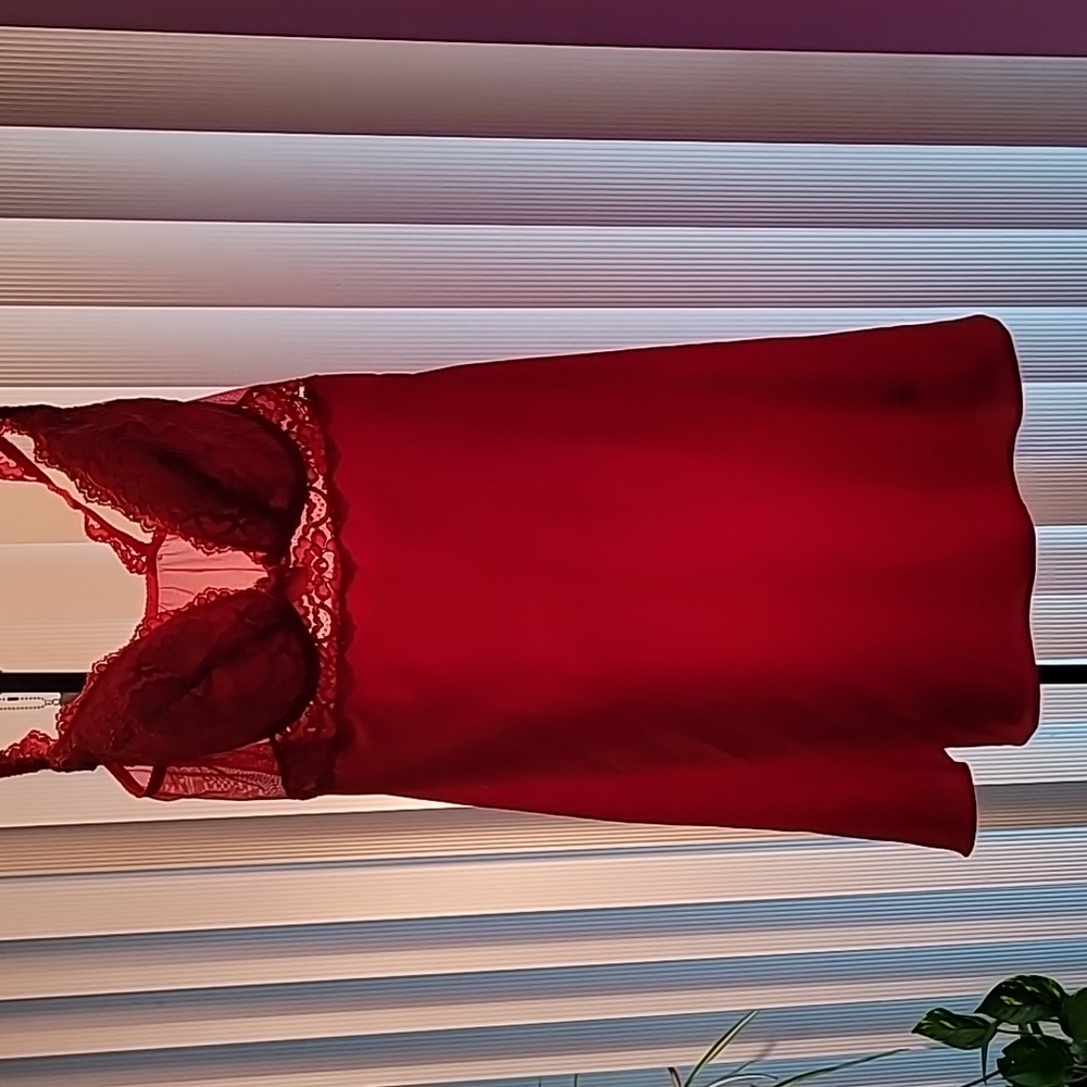 Victoria’s Secret Sexy red lace babydoll nightgown
